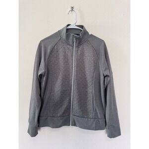 POLO GOLF RALPH LAUREN Womens M Quilted Full Zip Long Sleeve Golf Sweater Jacket